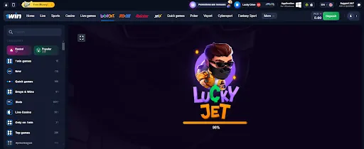 1win lucky jet game Indonesia